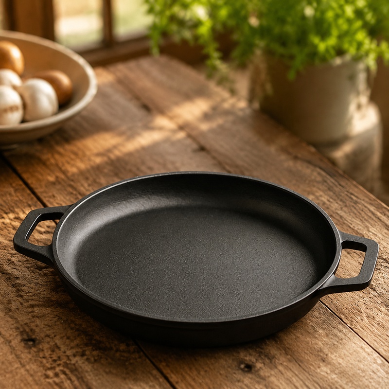 Egg Waffle Pan - Прочная чугунная сковорода с антипригарным покрытием,