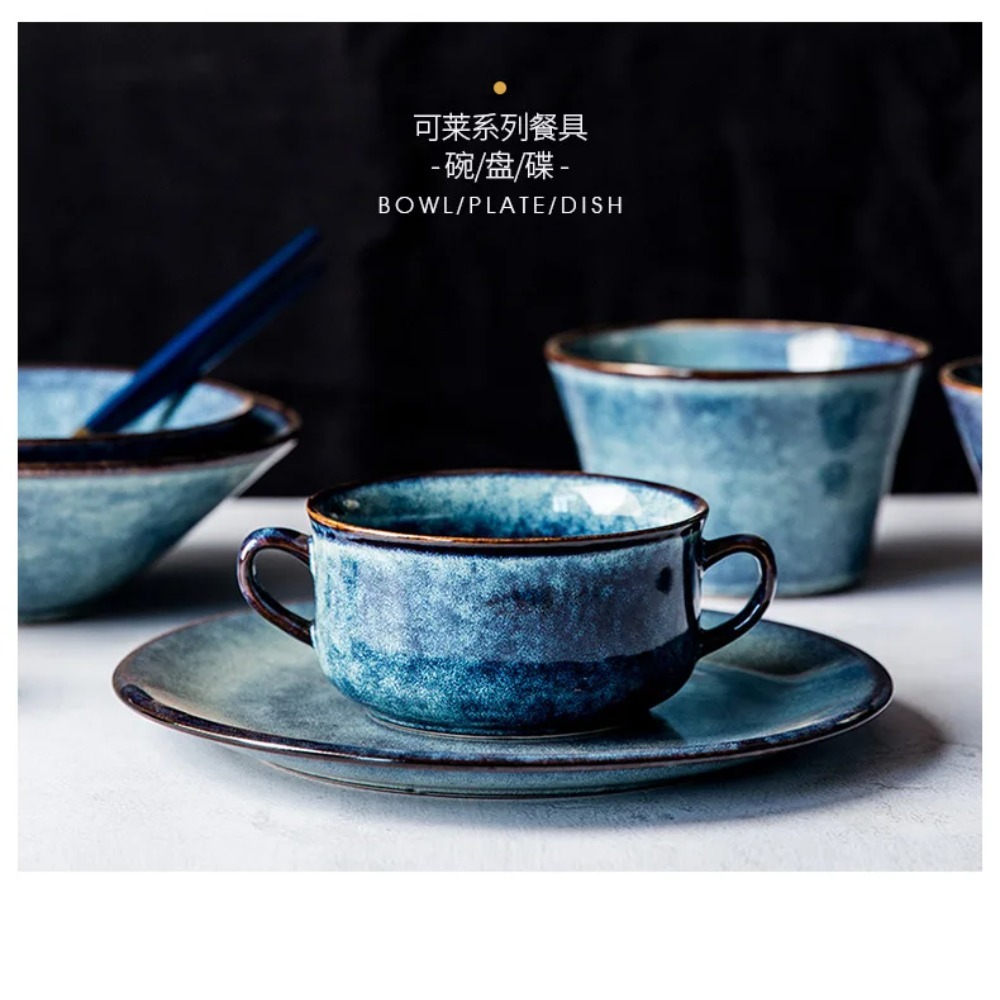 Dim Sum Basket - Китайская ретро-керамическая посуда с ручками -