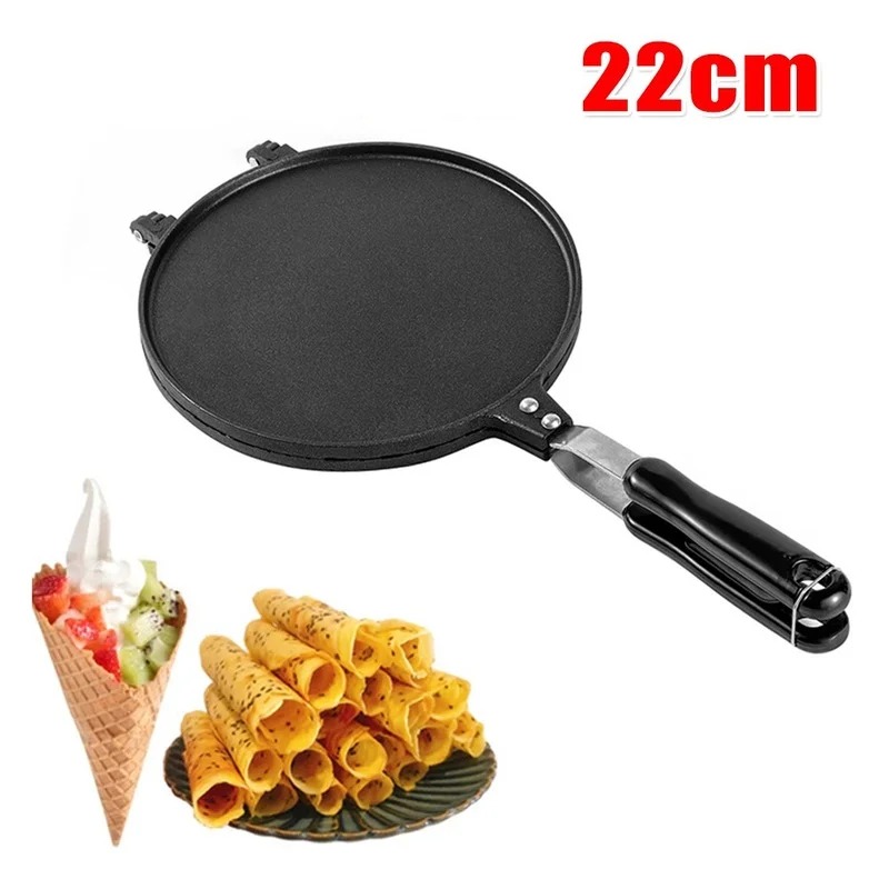 Egg Waffle Pan - 22 см антипригарная вафельница для яичного